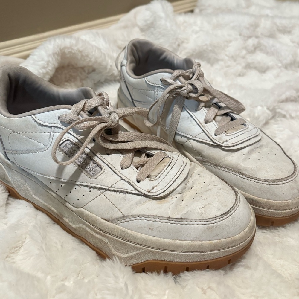 White Reebok sneakers